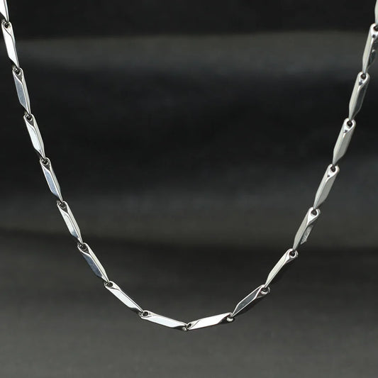 Noter New Stainless Steel Necklace For Men Hiphop Rock Chain Link Collar 4 Colors Punk Jewelry Erkek Kolye Accessories For Him