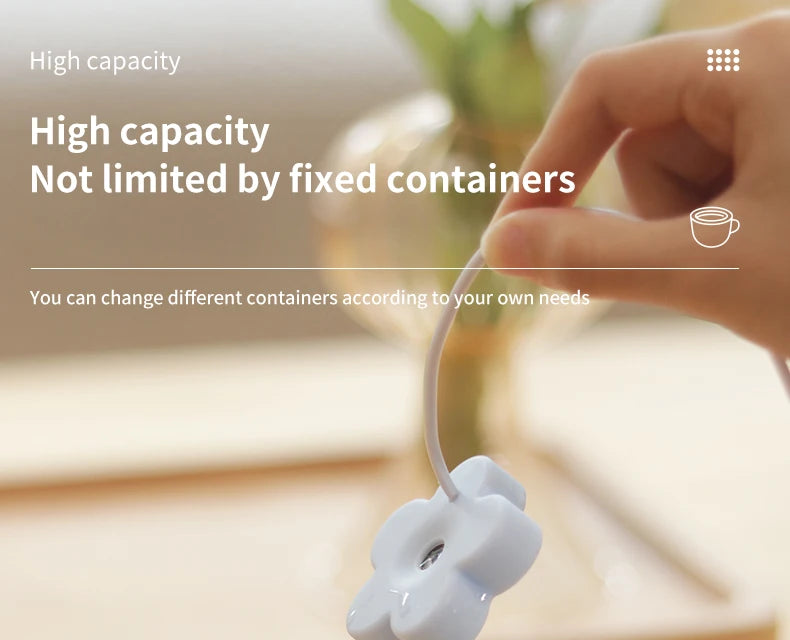 Small Flower Humidifier Portable Desktop Mini Water Replenishing Spray Home Ipx7 Waterproof Atomizer Diffuser