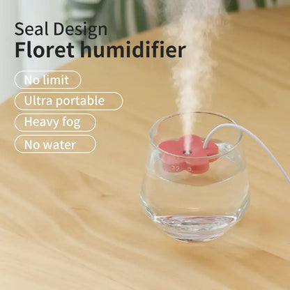 Small Flower Humidifier Portable Desktop Mini Water Replenishing Spray Home Ipx7 Waterproof Atomizer Diffuser