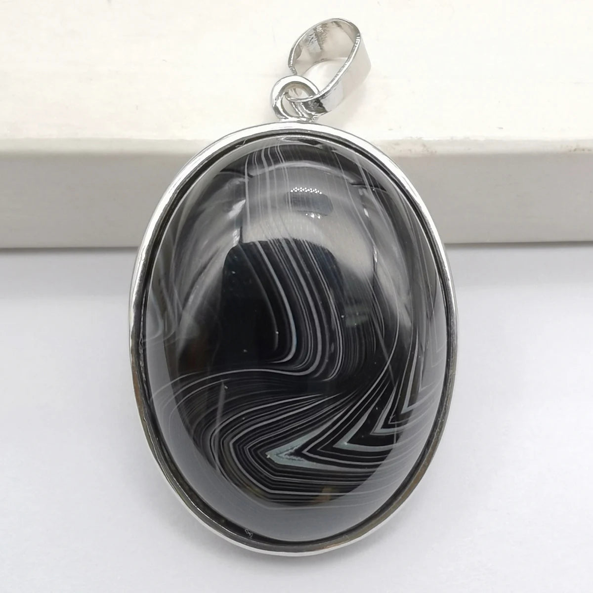 Oval Pendant Jewelry Rhodonite Tigereye Crystal Opal Obsidian Labradorite Sodalite Lapis Green Aventurine Picture GEM Beads