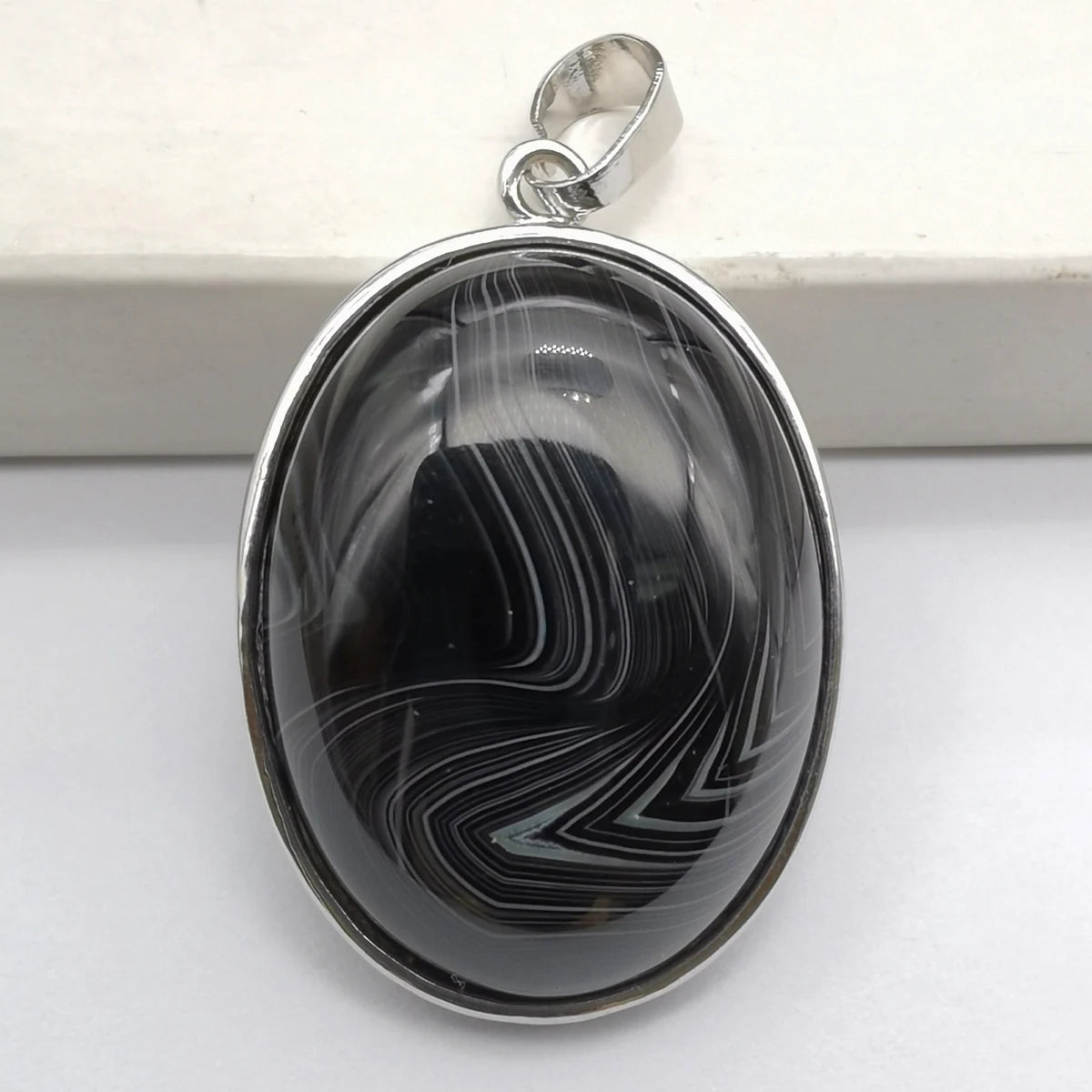 Oval Pendant Jewelry Rhodonite Tigereye Crystal Opal Obsidian Labradorite Sodalite Lapis Green Aventurine Picture GEM Beads