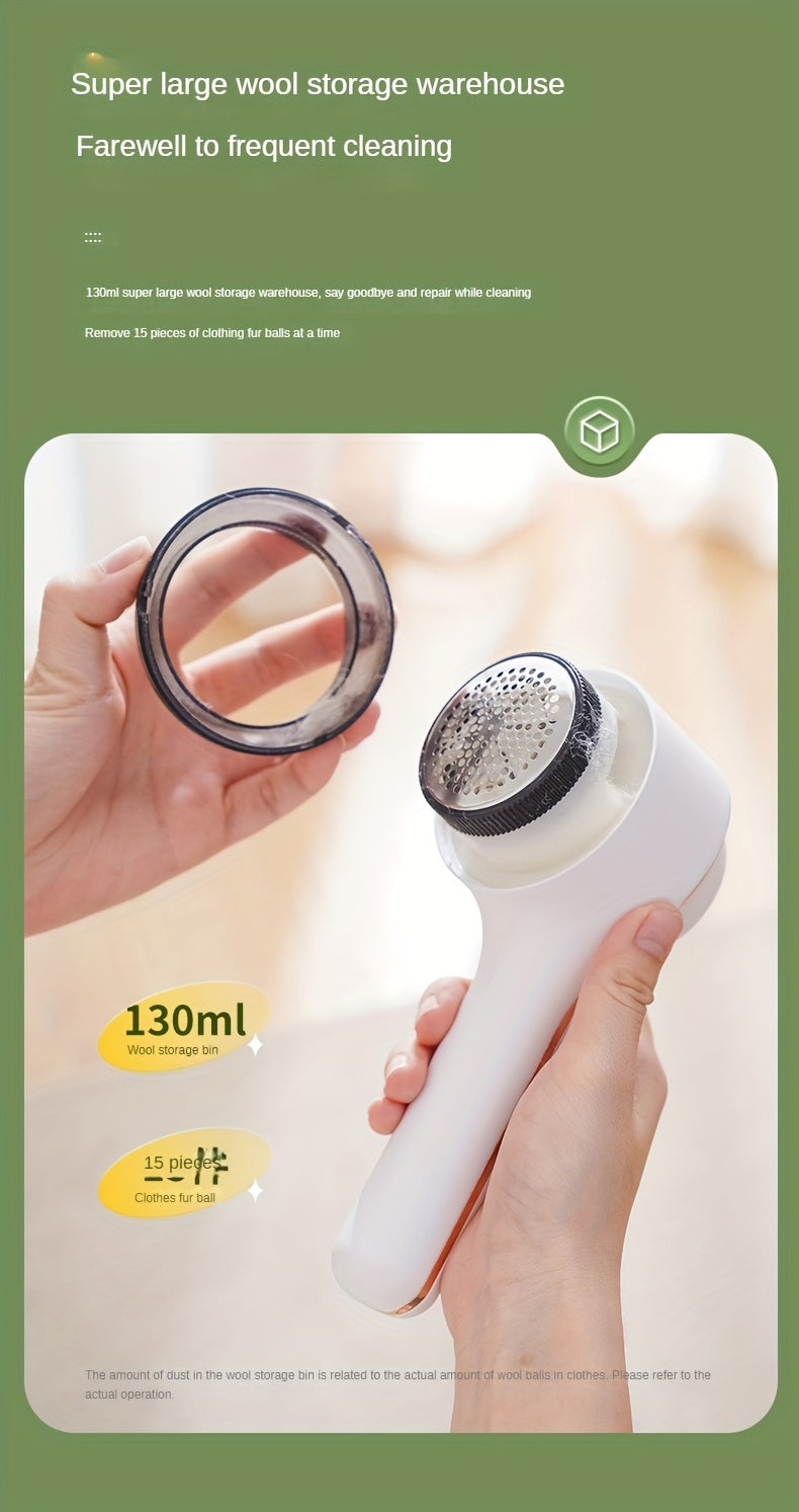 TENGQU Portable Fabric Shaver - USB Rechargeable Lint Remover with LED Display, Quickly & Easily Eliminates Fuzz from Clothes, Sweaters, Sofas, Blankets, Curtains, Mattresses