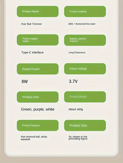 TENGQU Portable Fabric Shaver - USB Rechargeable Lint Remover with LED Display, Quickly & Easily Eliminates Fuzz from Clothes, Sweaters, Sofas, Blankets, Curtains, Mattresses