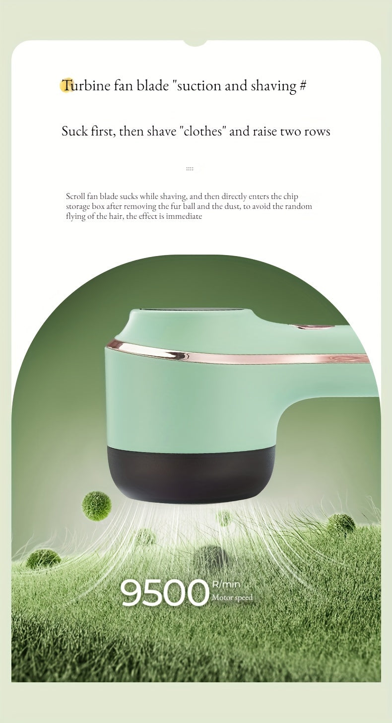 TENGQU Portable Fabric Shaver - USB Rechargeable Lint Remover with LED Display, Quickly & Easily Eliminates Fuzz from Clothes, Sweaters, Sofas, Blankets, Curtains, Mattresses