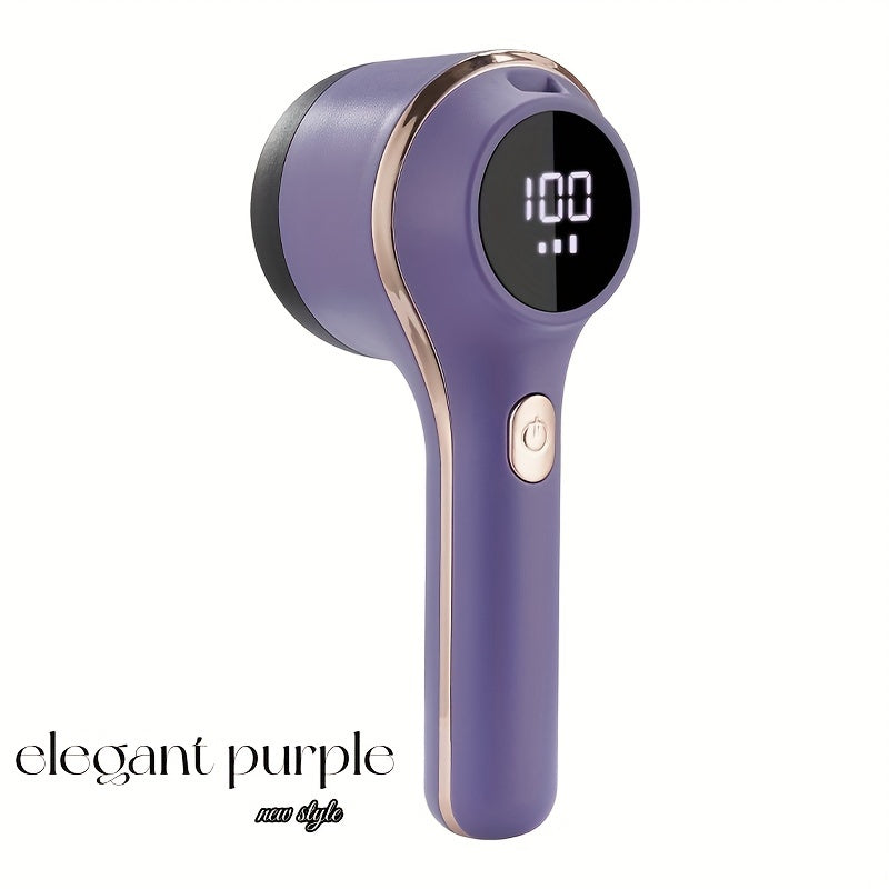 TENGQU Portable Fabric Shaver - USB Rechargeable Lint Remover with LED Display, Quickly & Easily Eliminates Fuzz from Clothes, Sweaters, Sofas, Blankets, Curtains, Mattresses