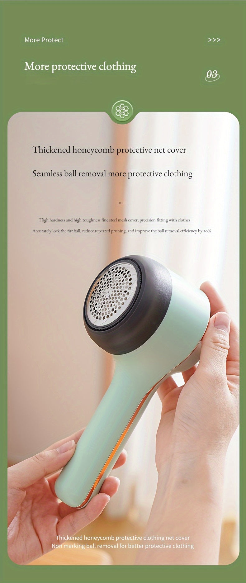 TENGQU Portable Fabric Shaver - USB Rechargeable Lint Remover with LED Display, Quickly & Easily Eliminates Fuzz from Clothes, Sweaters, Sofas, Blankets, Curtains, Mattresses